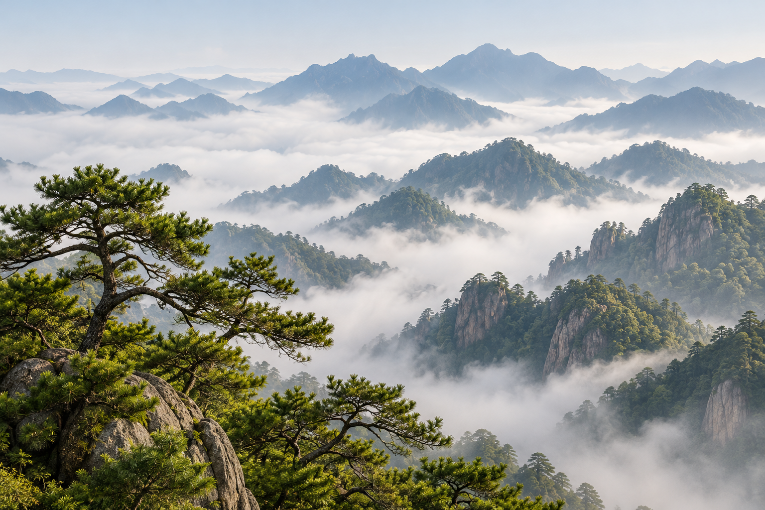 心有山水，不困于尘配图